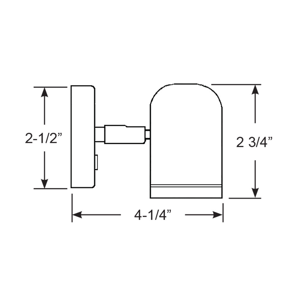 Scandvik LED Brass Reading Light - 10-30V [19052P] - 0