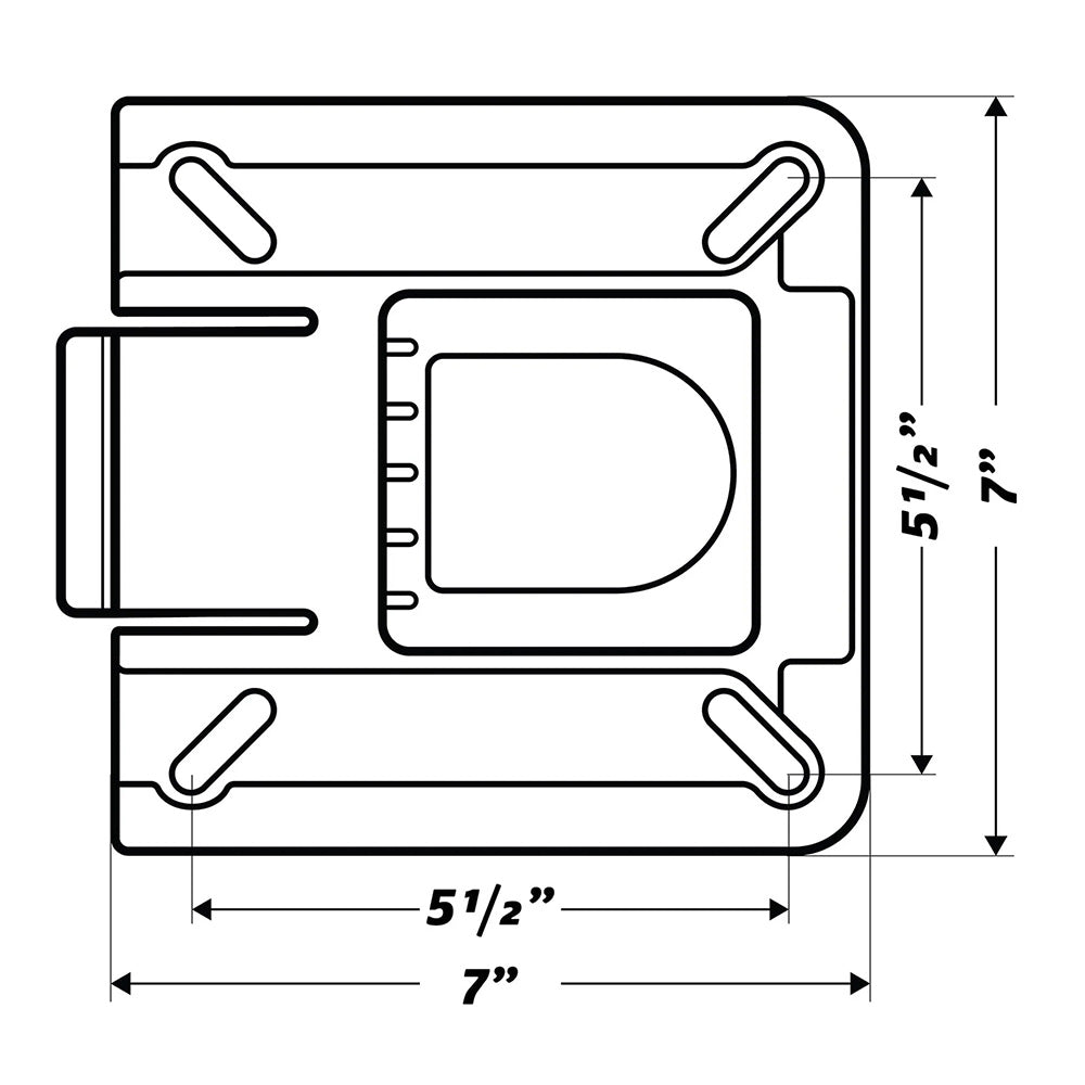 Wise 7&quot; Swivel w/Quick Release Bracket [8WD7SQR]