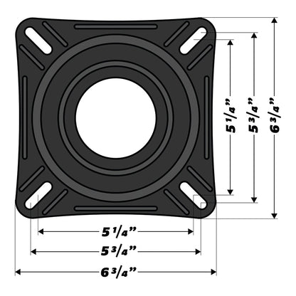 Wise 7&quot; Swivel w/Quick Release Bracket [8WD7SQR]