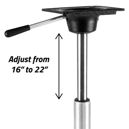 Wise King Pin Power Rise Pedestal - Adjusts 16&quot; to 22-3/8&quot; [8WD2003]