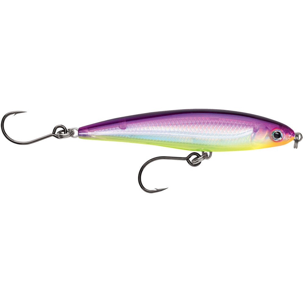 Rapala X-Rap Twitchin Minnow 4&quot; Purple Chartreuse [SXRT10PRCH]