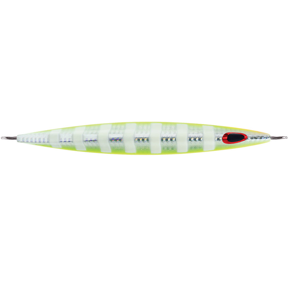 Williamson Kensaki 120 Jig - 5.25&quot; - 4.25oz - UV Chartreuse Glow Zebra [KSJ120UVCGZ]