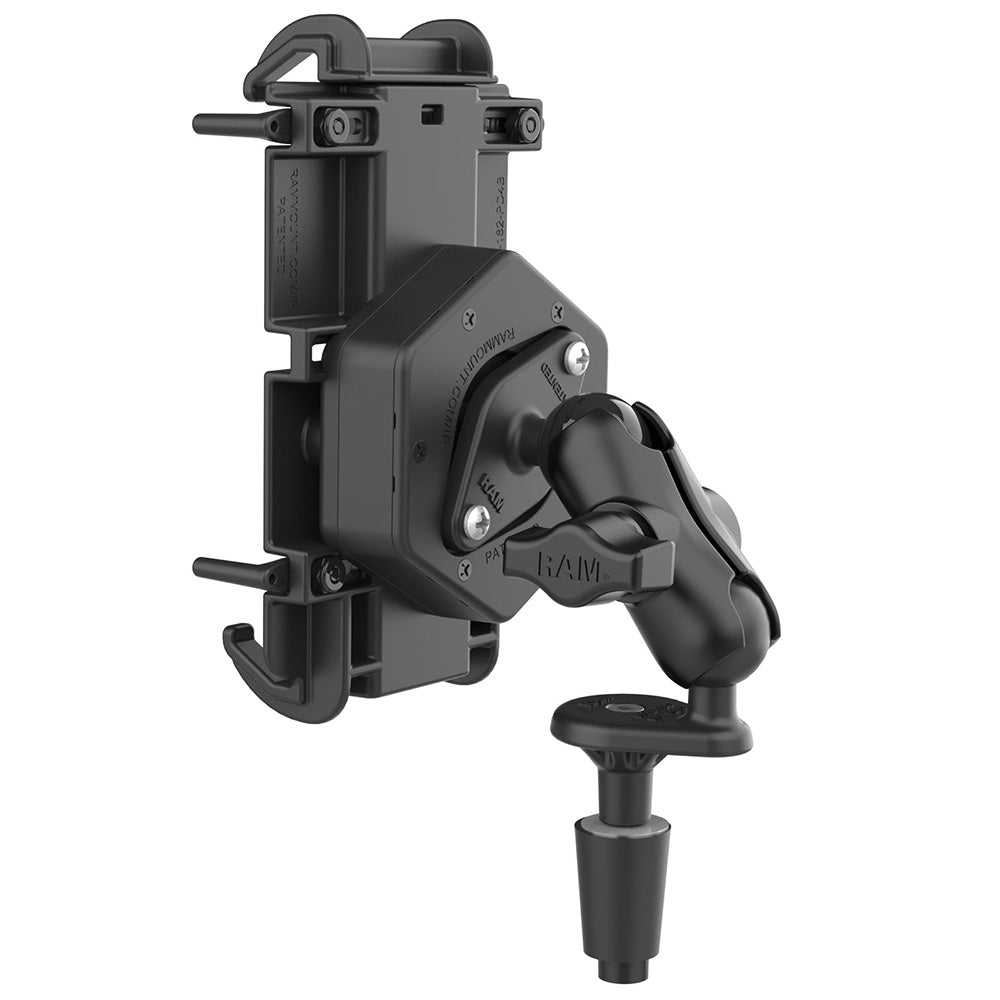 RAM Mount RAM Quick-Grip XL Phone Mount w/Vibe-Safe  Fork Stem Base - Short [RAM-B-176-A-PD4-462]