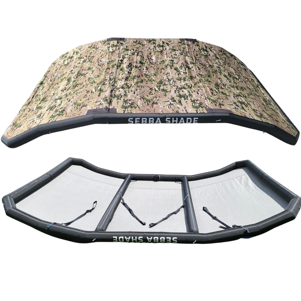 Sebba Shade 8 x 12 ft. Camo Sun Shade f/Boats 26&