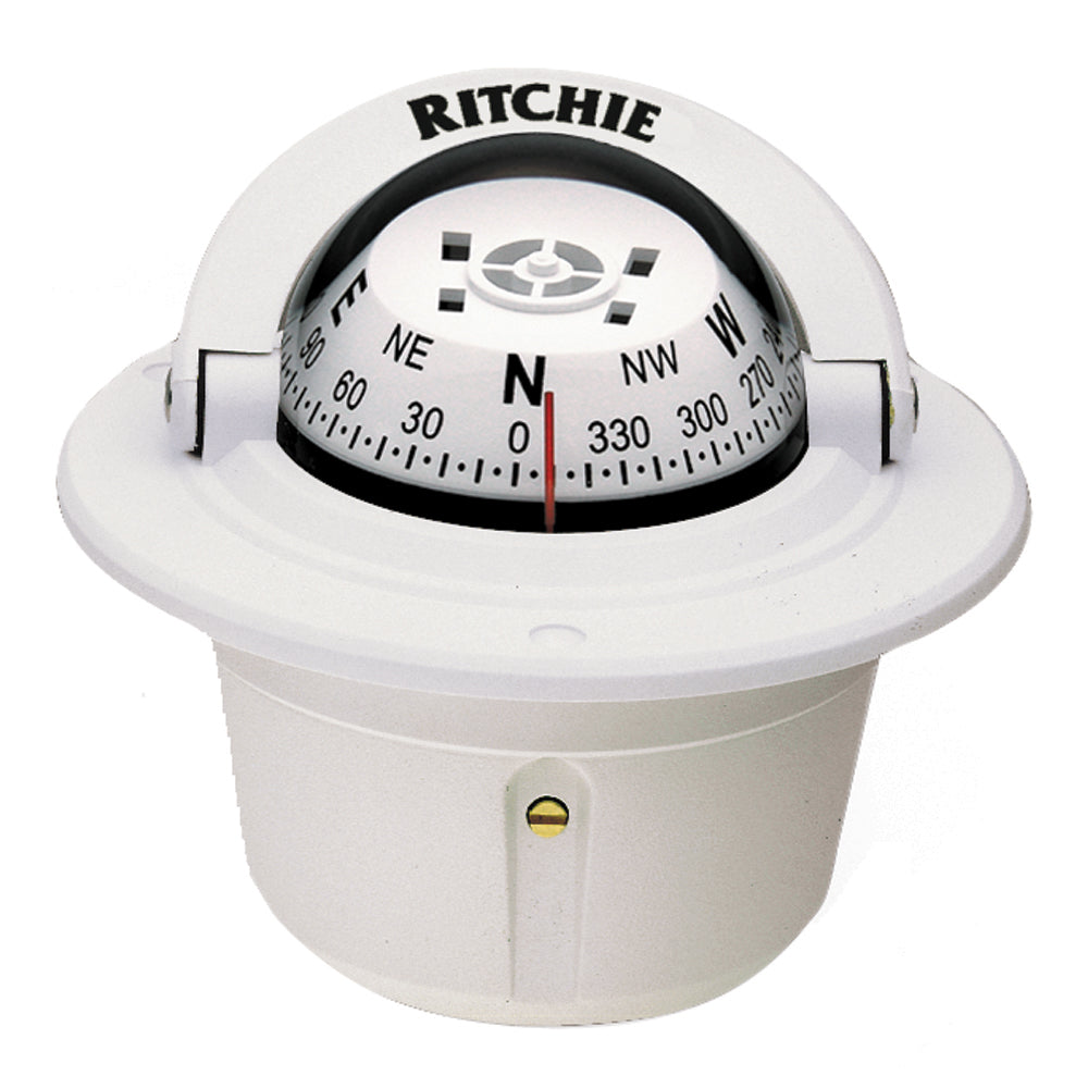 Ritchie F-50W Explorer Compass - Flush Mount - White [F-50W]