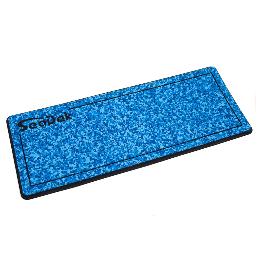 SeaDek 14 x 36&quot; 20mm Dual Density Small Helm Pad w/SeaDek Logo - Brushed Texture - Aqua Camo/Black (355.6mm x 914.4mm x 20mm) [37925-81119]