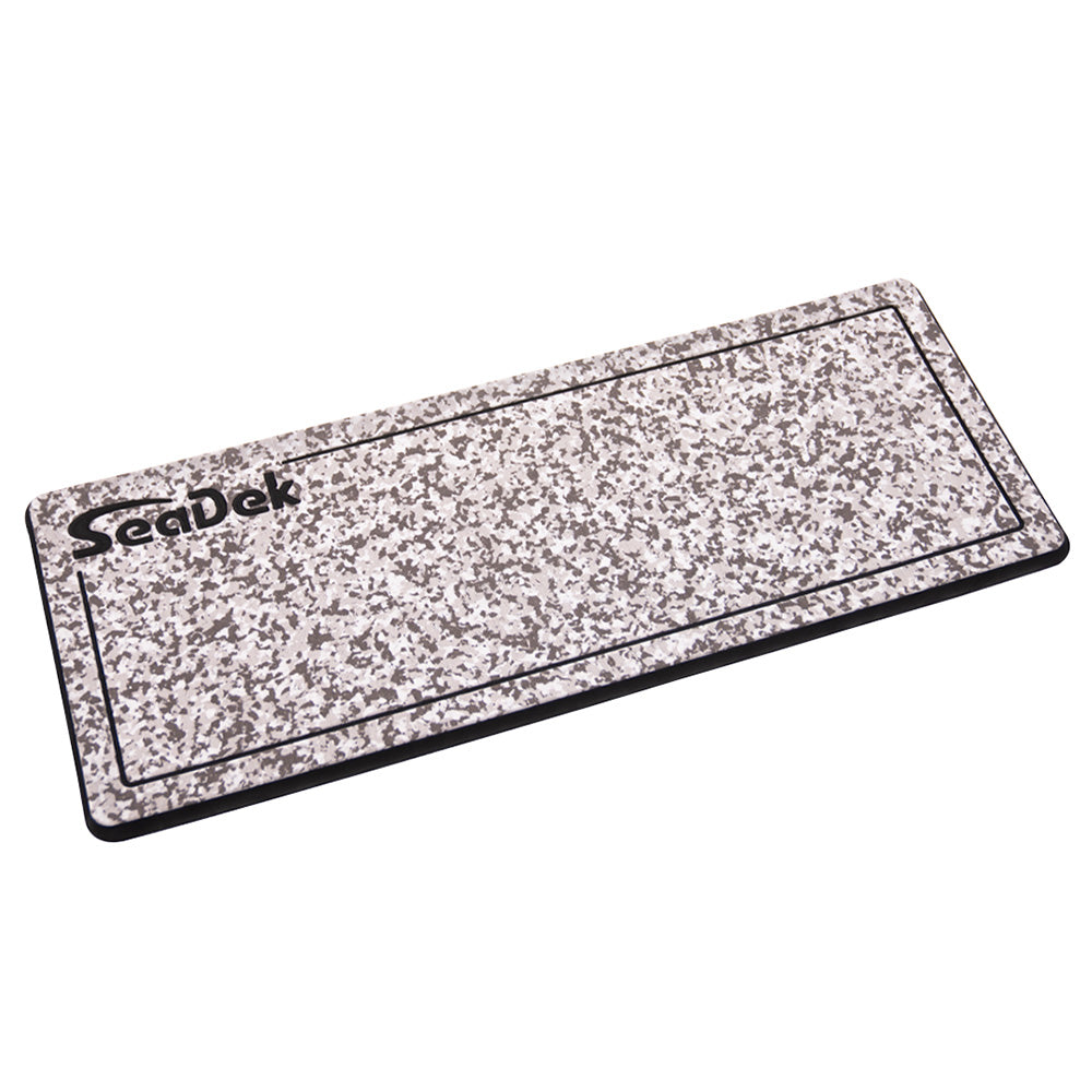 SeaDek 16 x 39&quot; 20mm Dual Density Large Helm Pad w/SeaDek Logo - Brushed Texture - Snow Camo/Black (406.4mm x 990.6mm x 20mm) [37926-83699]