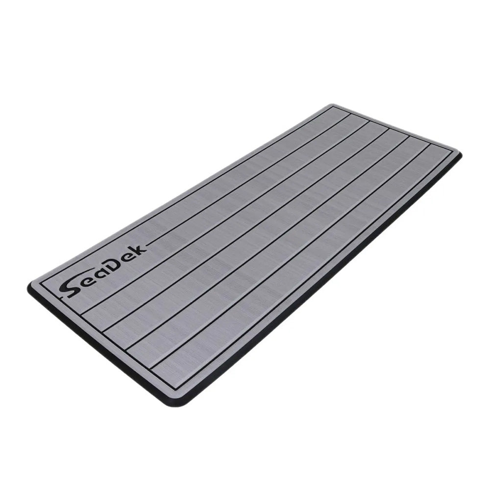 SeaDek 16 x 39&quot; 20mm Dual Density Large Teak Helm Pad w/SeaDek Logo - Brushed Texture - Storm Gray/Black (406.4mm x 990.6mm x 20mm) [53601-80324]