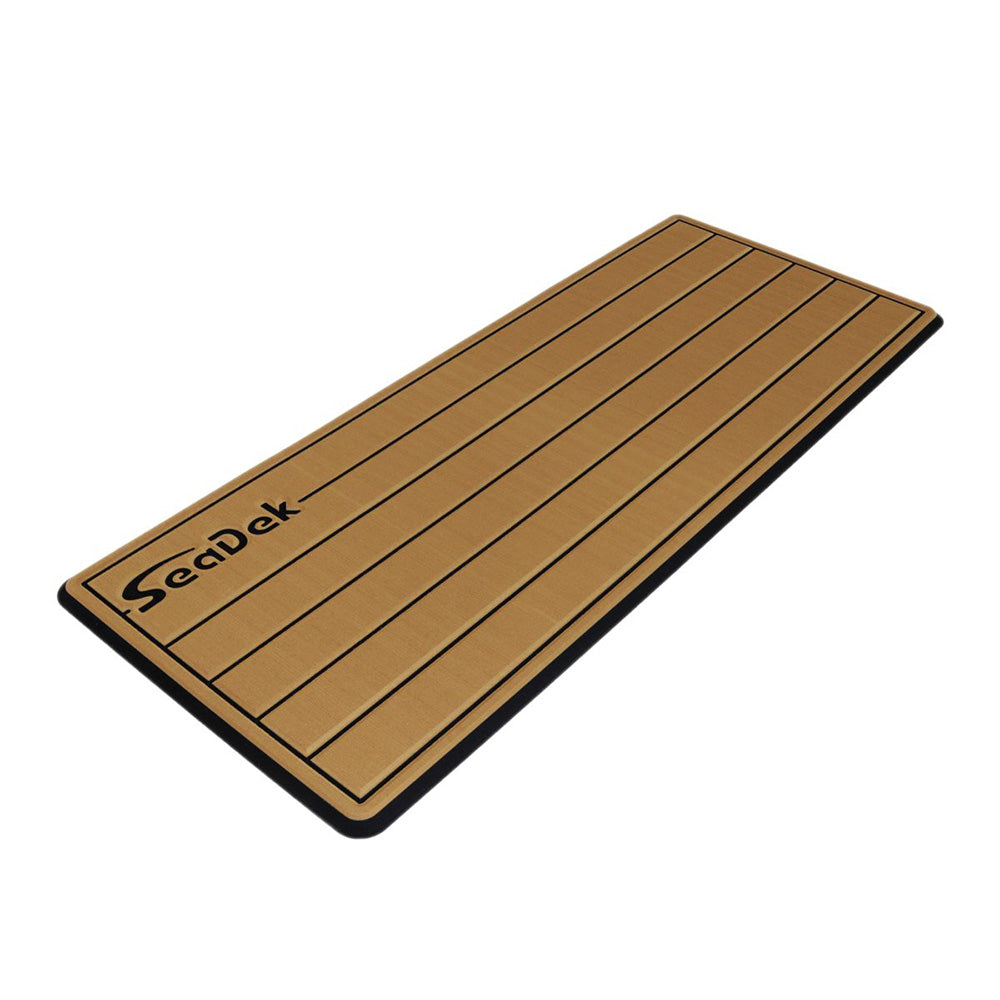 SeaDek 16 x 39&quot; 20mm Dual Density Large Teak Helm Pad w/SeaDek Logo - Brushed Texture - Mocha/Black (406.4mm x 990.6mm x 20mm) [53601-80327]