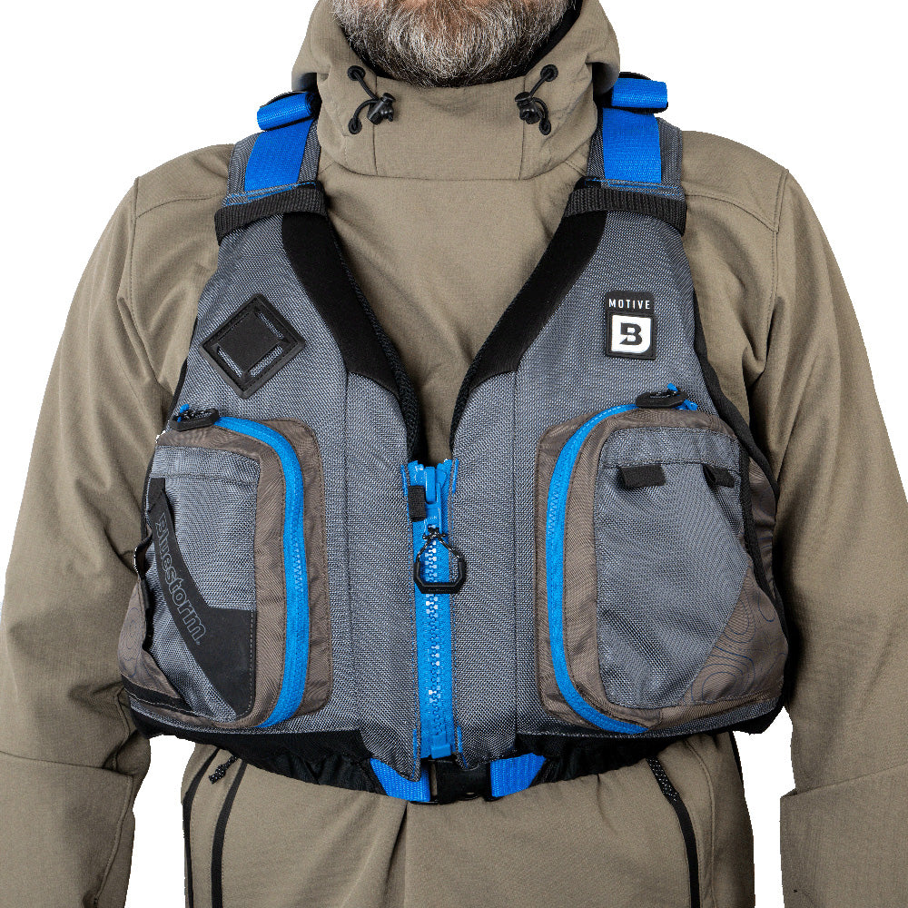 Bluestorm Motive Kayak Fishing Vest - Deep Blue - 2XL/3XL [BS-248-TPE-2/3XL]