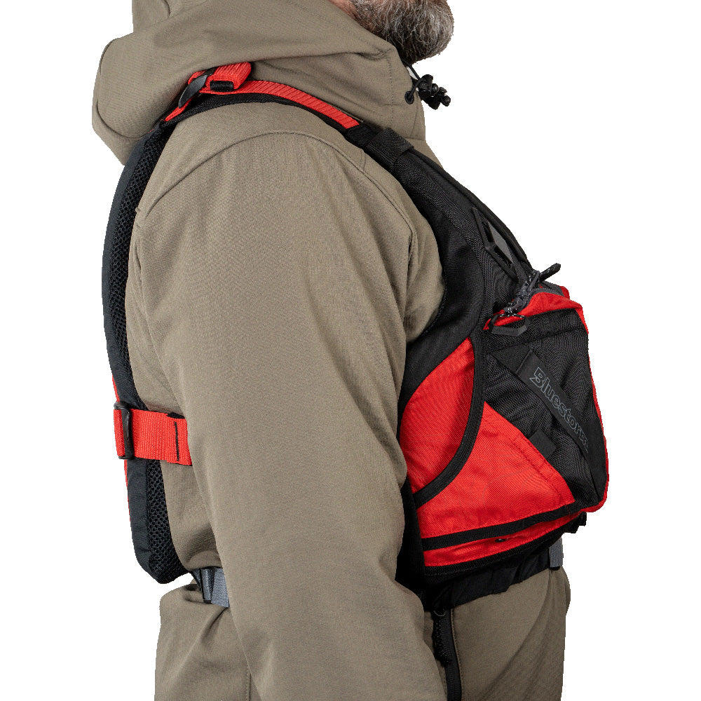 Bluestorm Motive Kayak Fishing Vest - Nitro Red - S/M [BS-248-RDD-S/M]