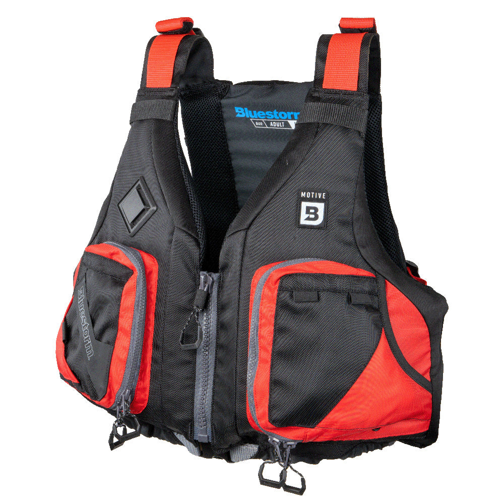 Bluestorm Motive Kayak Fishing Vest - Nitro Red - L/XL [BS-248-RDD-L/XL]