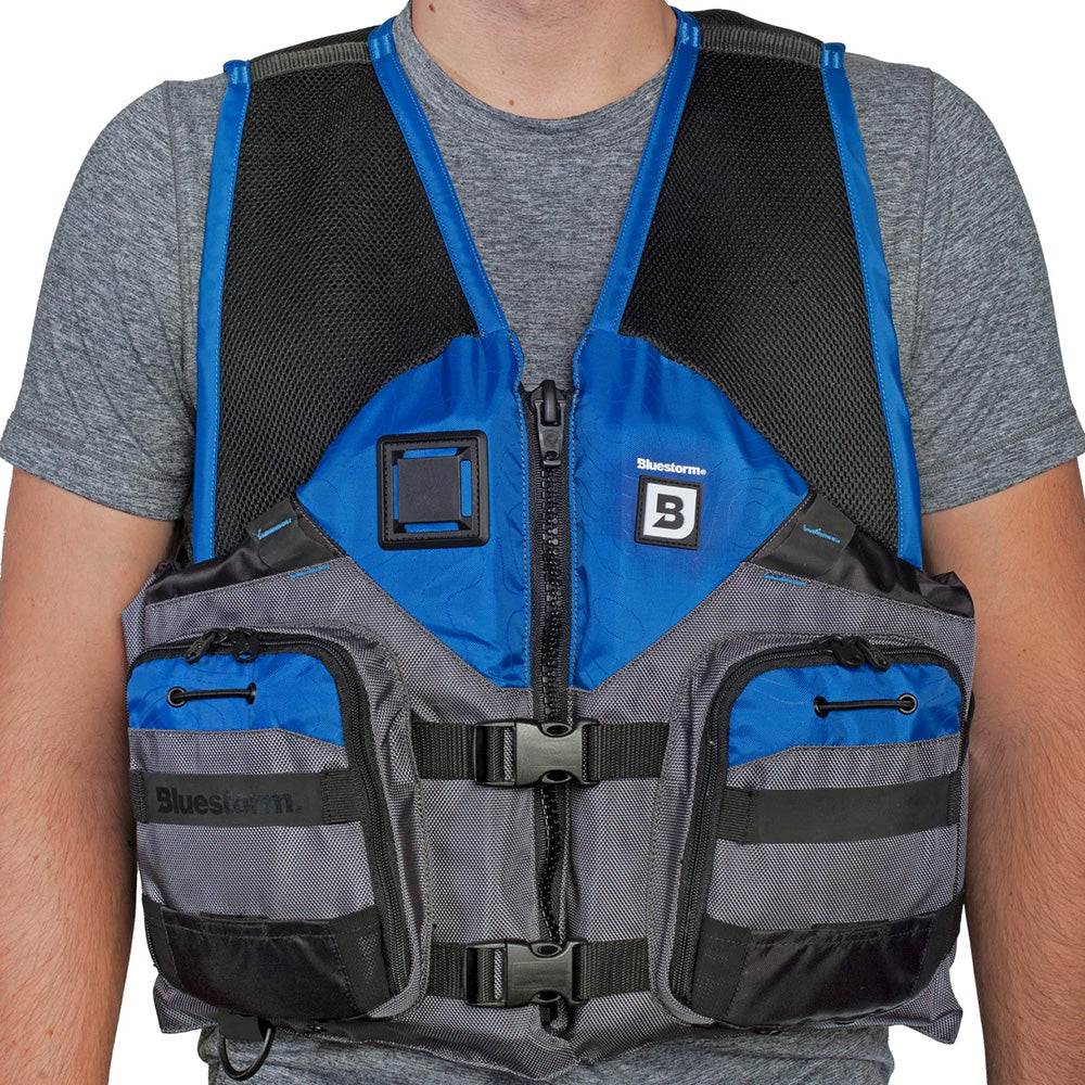 Bluestorm Sportsman Adult Mesh Fishing Life Jacket - Deep Blue - L/XL [BS-105-BLU-L/XL]