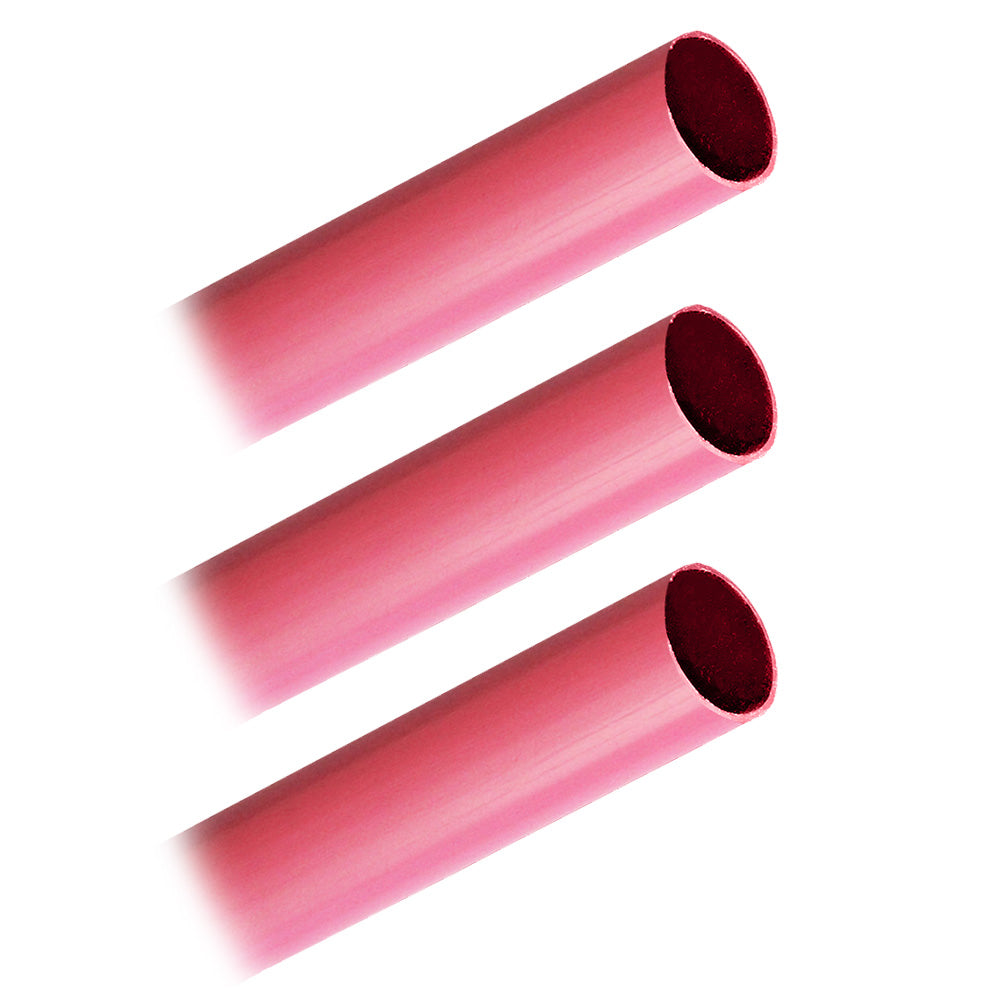 Pacer Battery Cable Heavy Wall Heat Shrink Tubing - 3/4&quot; x 12&quot; - Red (3-Pieces) [BHW3/4-12RD-3]