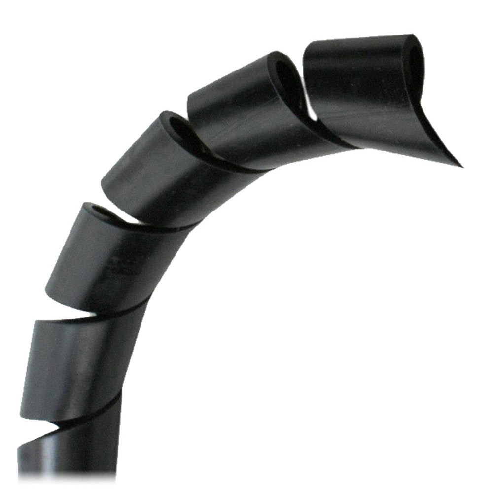 Pacer 3/8&quot; Spiral Wrap - Black - 100&