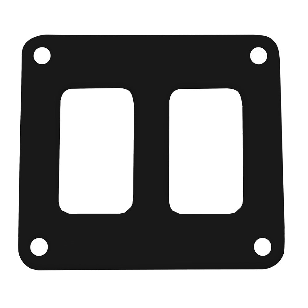 Pacer Switch Panel - 2 Switch  1 Row - 3&quot; x 2.75&quot; - Black Powder Coated Aluminum [PSC-21-BK]