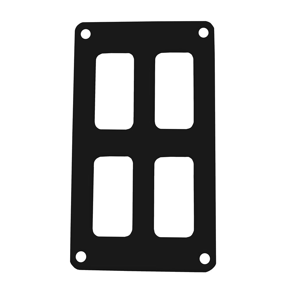 Pacer Switch Panel - 2 Switch  2 Row - 3&quot; x 4.75&quot; - Black Powder Coated Aluminum [PSC-22-BK]