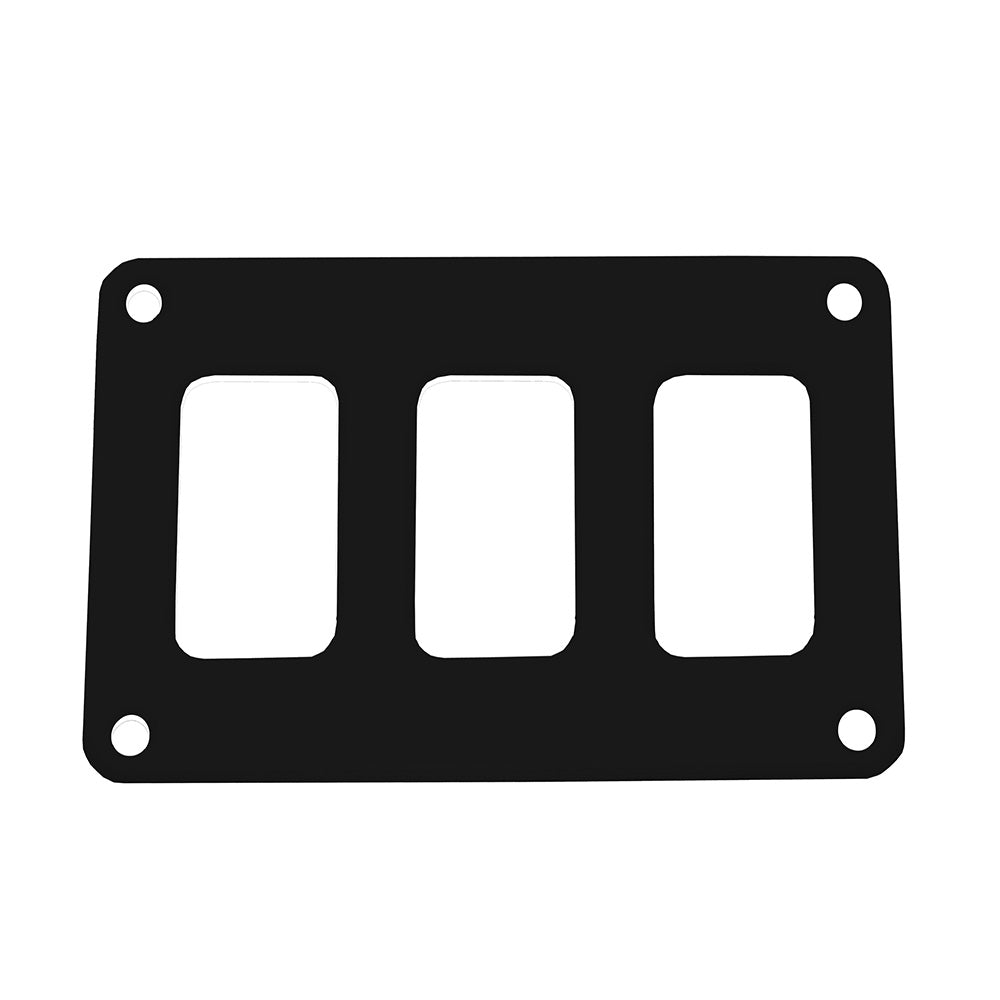 Pacer Switch Panel - 3 Switch  1 Row - 4.25&quot; x 2.75&quot; - Black Powder Coated Aluminum [PSC-31-BK]