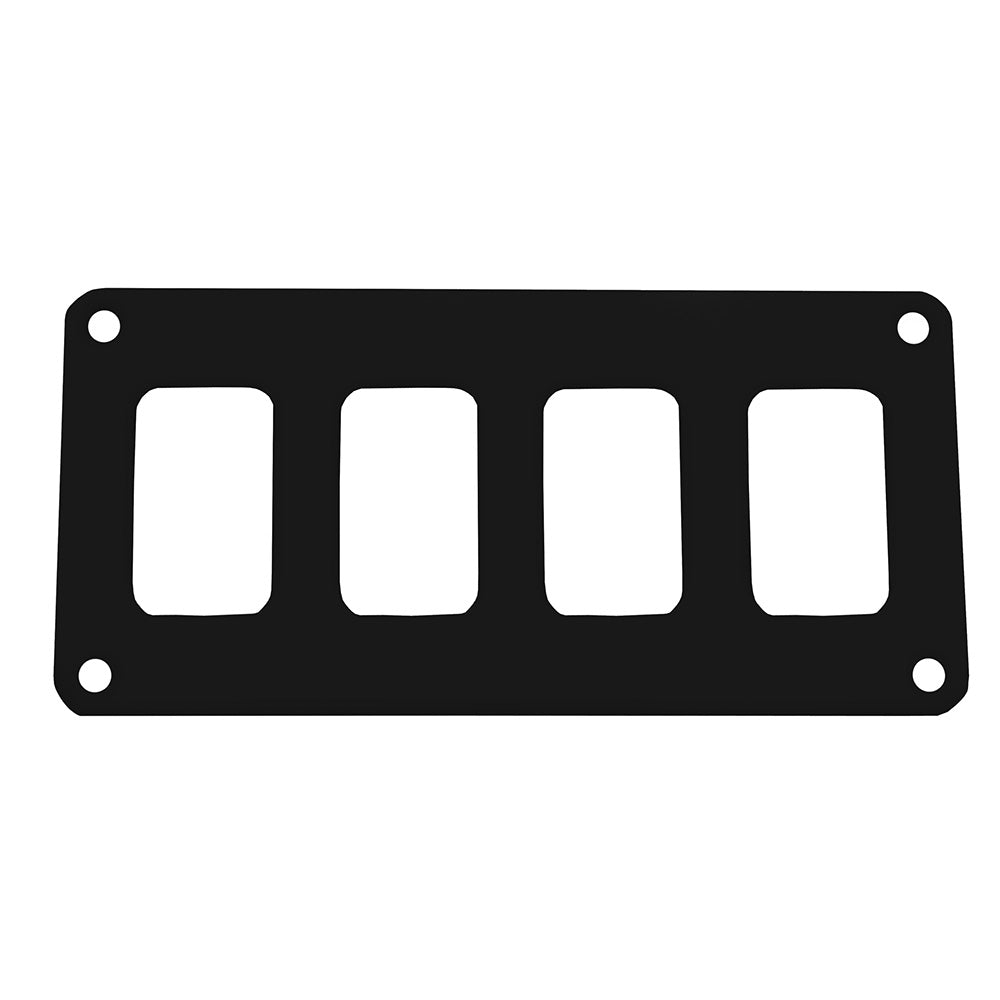 Pacer Switch Panel - 4 Switch  1 Row - 5.5&quot; x 2.75&quot; - Black Powder Coated Aluminum [PSC-41-BK]