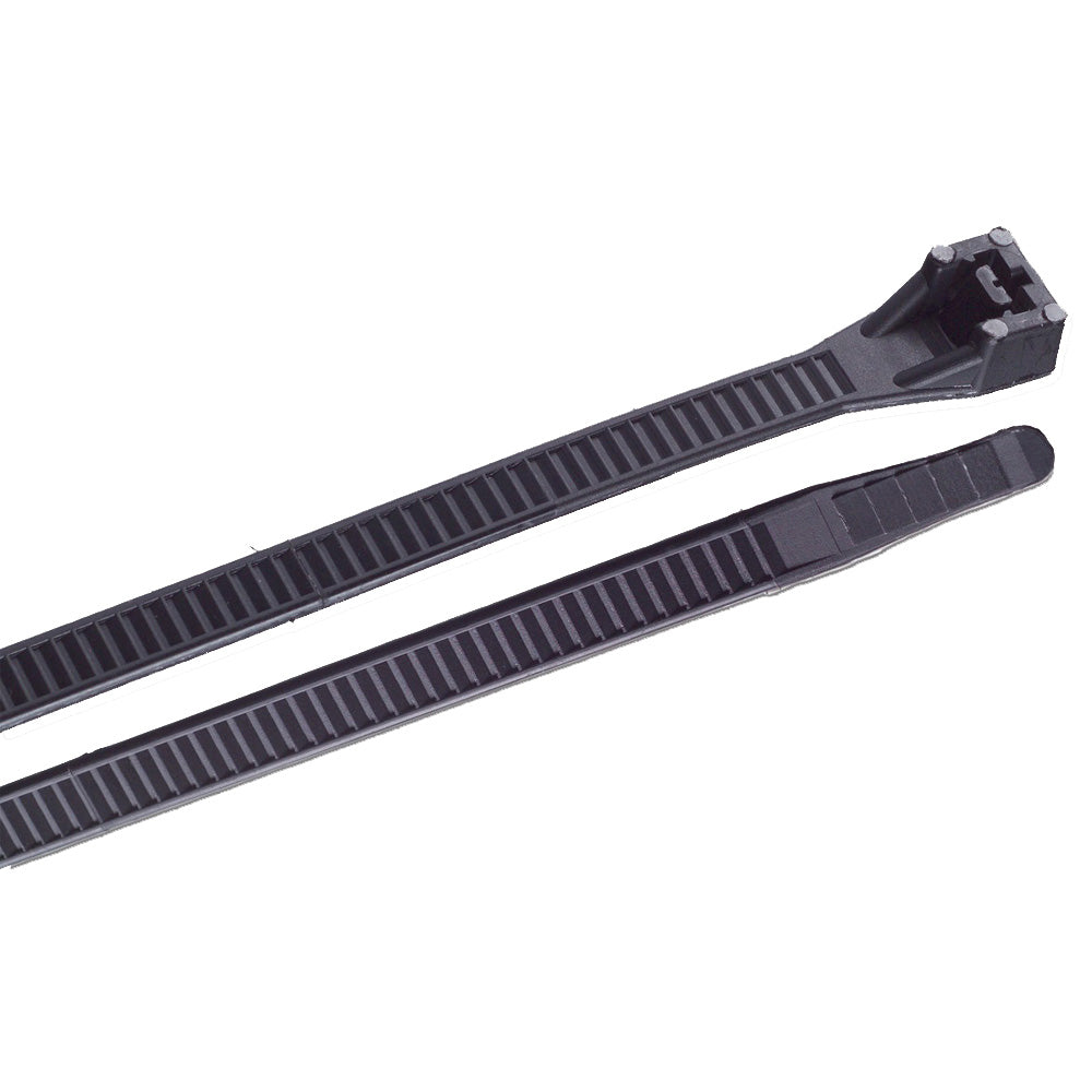 Ancor 8&quot; UV Black Heavy Duty Cable Zip Ties - 100 Pack [199207]