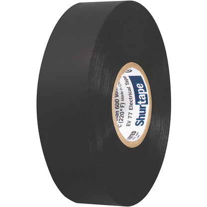 Shurtape EV 077B Professional Grade Black Electrical Tape f/Insulating  Splicing - 3/4&quot; x 66&