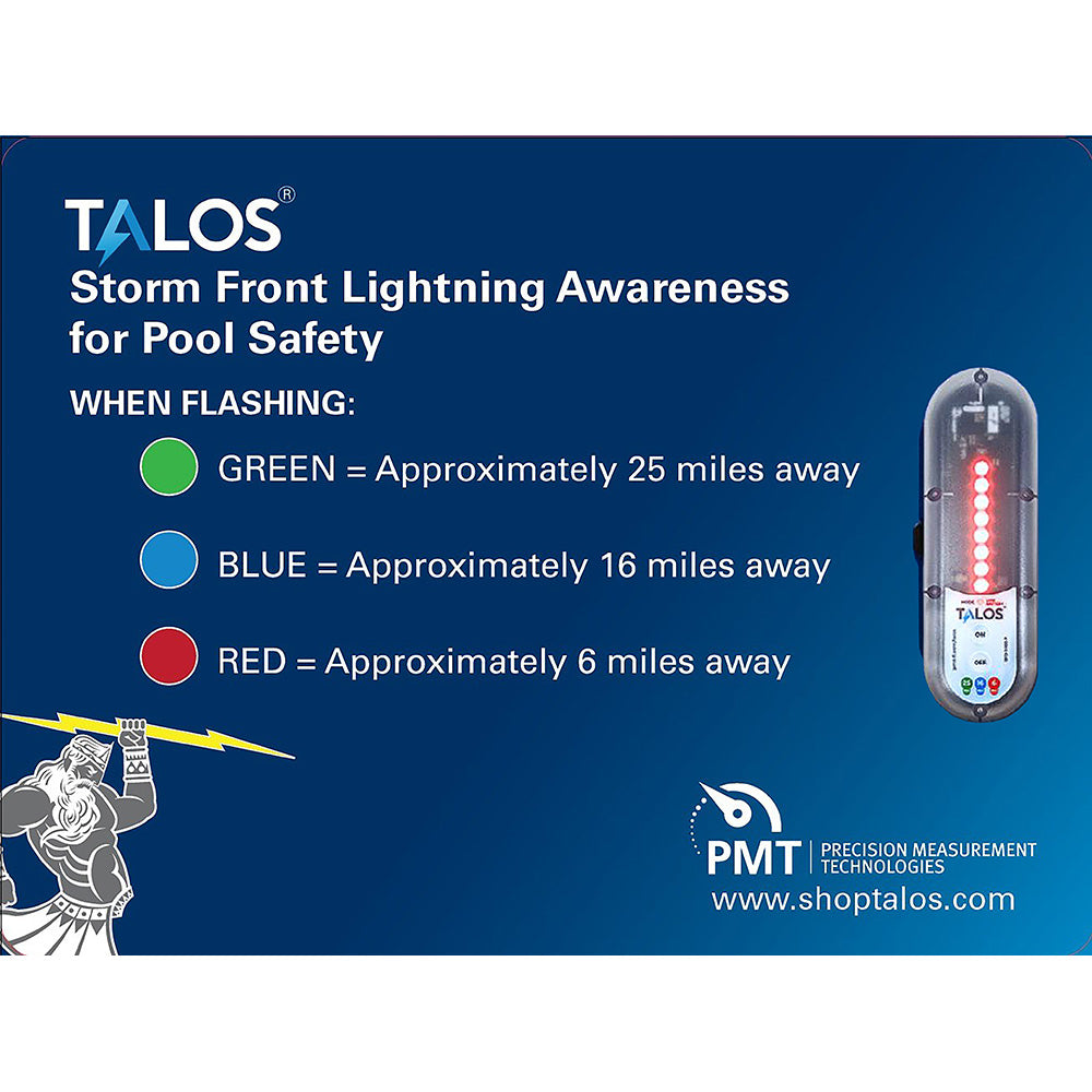 TALOS Standard Lightning Detector w/18&quot;x24&quot; Safety Information Sign [SFD-1824P-MTB]