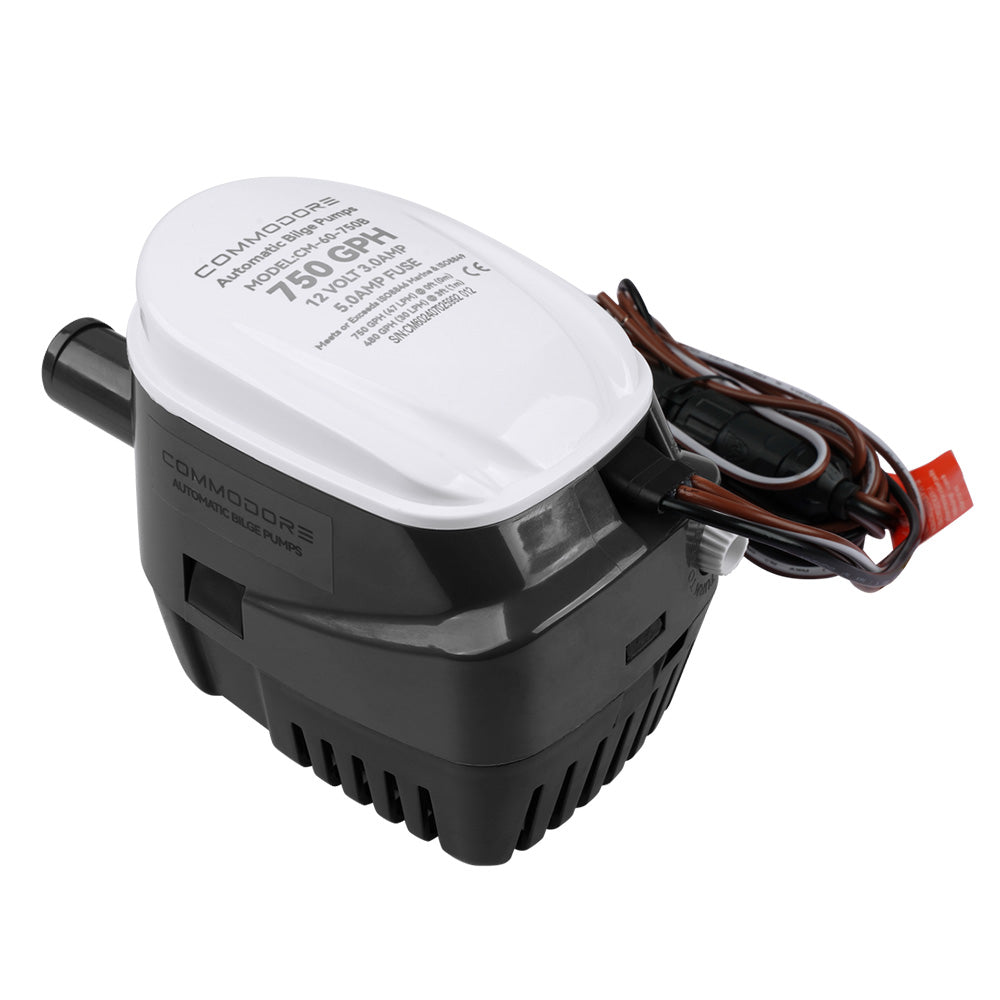 Commodore 750 GPH 60 Series Automatic Bilge Pump - 12V [CM-60-750B] - 0