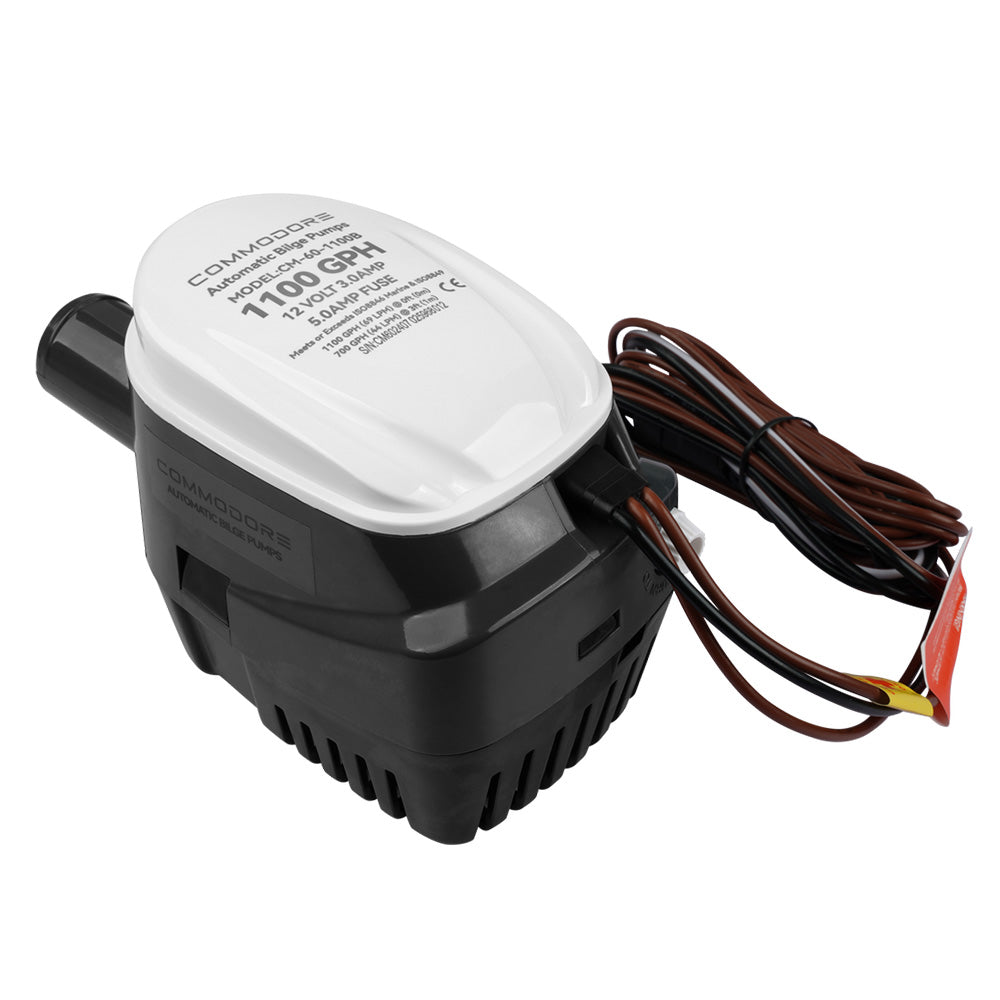 Commodore 1100 GPH 60 Series Automatic Bilge Pump - 12V [CM-60-1100B] - 0