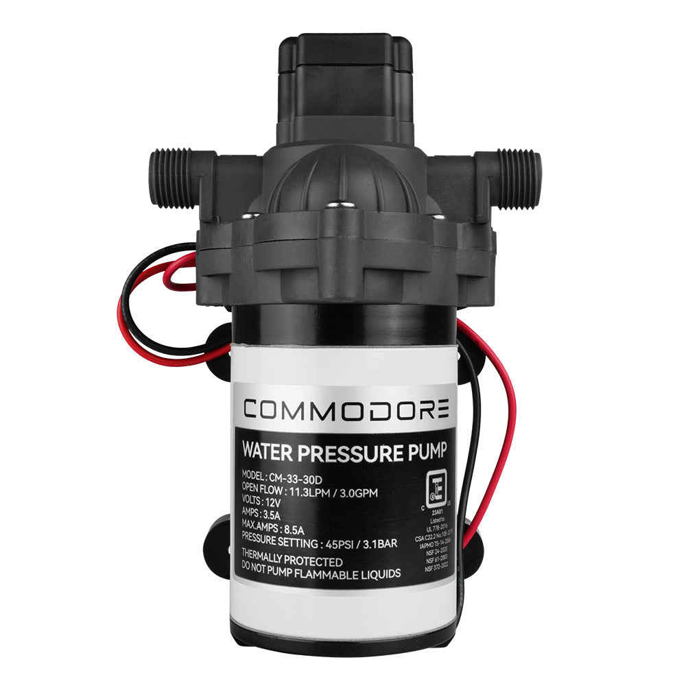 Commodore 3.0 GPM Water Pump - 12V [CM-33-30D] - 0