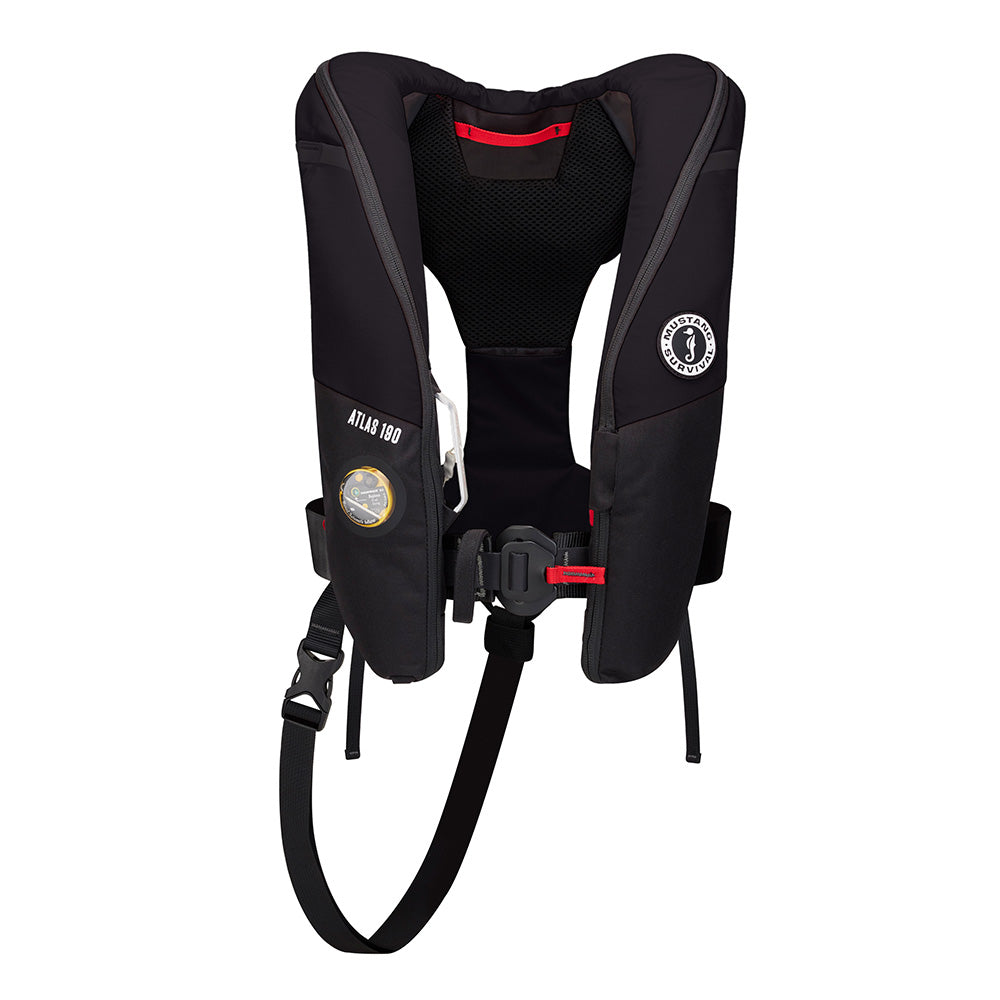 Mustang Atlas 190 DLX Open Ocean Inflatable PFD - Black [MD3195E1-13-0] - 0