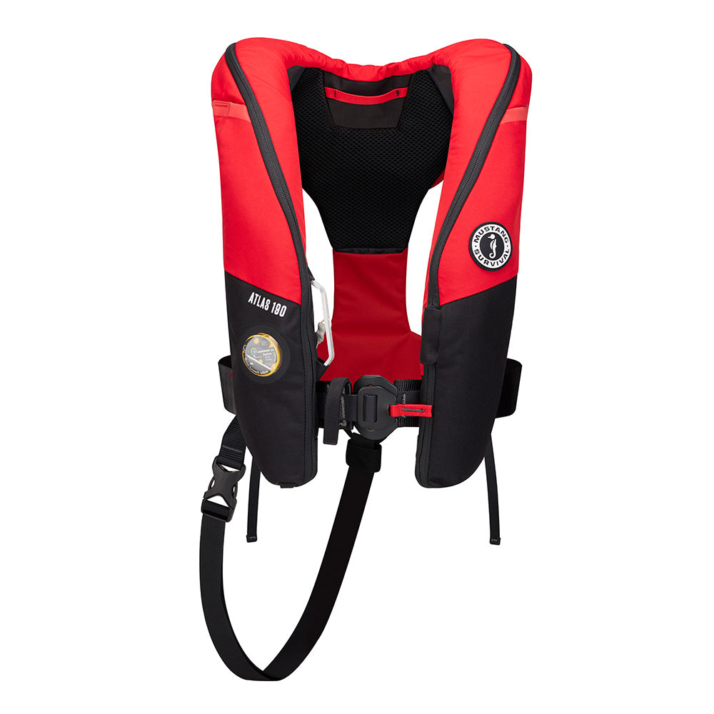 Mustang Atlas 190 DLX Open Ocean Inflatable PFD - Red/Black [MD3195E1-123-0] - 0