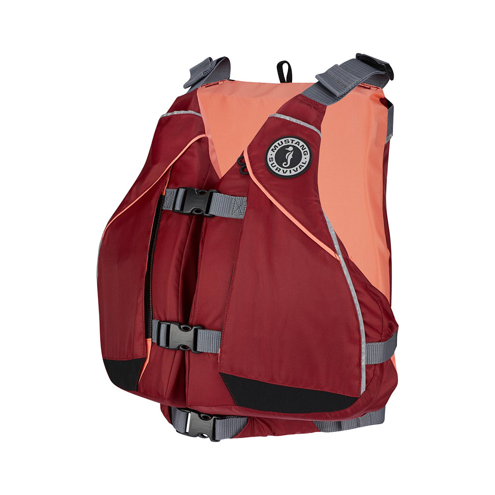 Mustang Women's Moxie Foam Life Vest - XS/S - Merlot/Coral [MV807502-857-XS/S] - 0