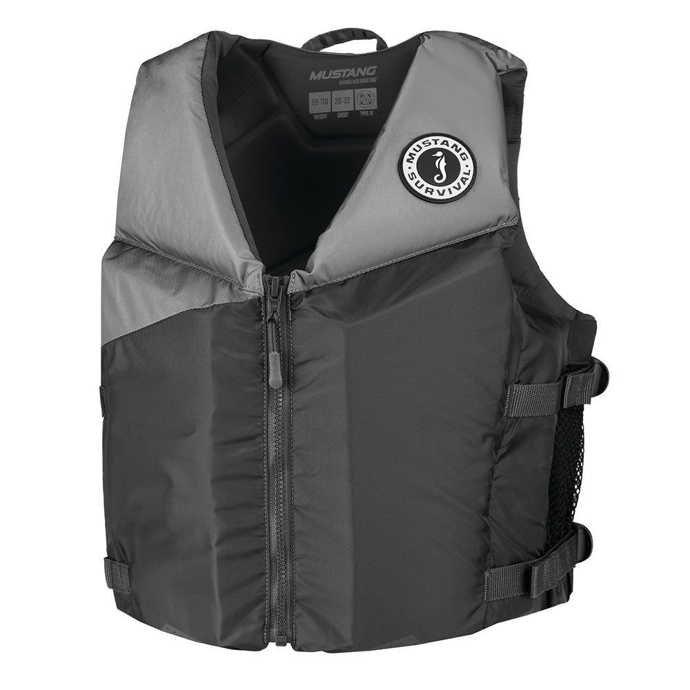 Mustang Young Adult REV Foam Vest - Grey/Light Grey/Fluorescent Yellow - Universal [MV360002-812-0]