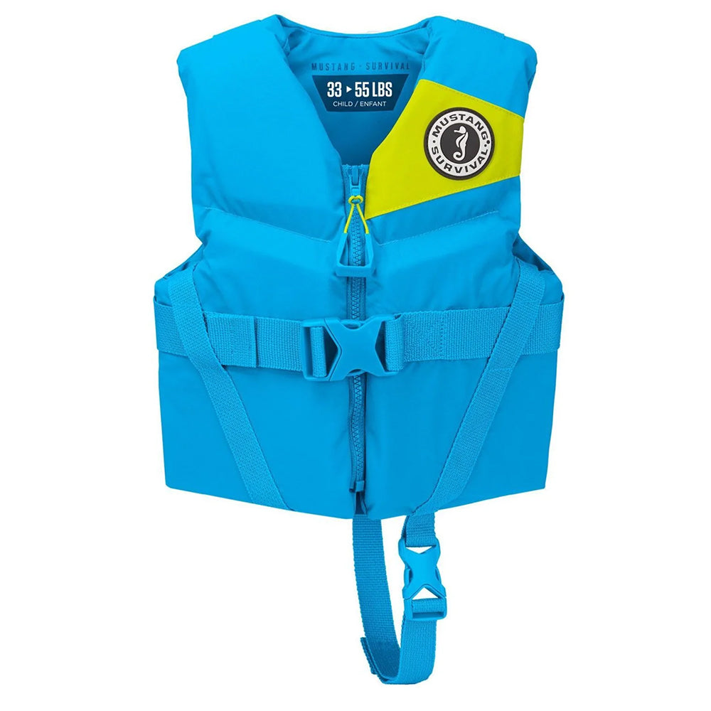 Mustang Child Rev Foam Life Vest - Azure Blue [MV356502-268-0]