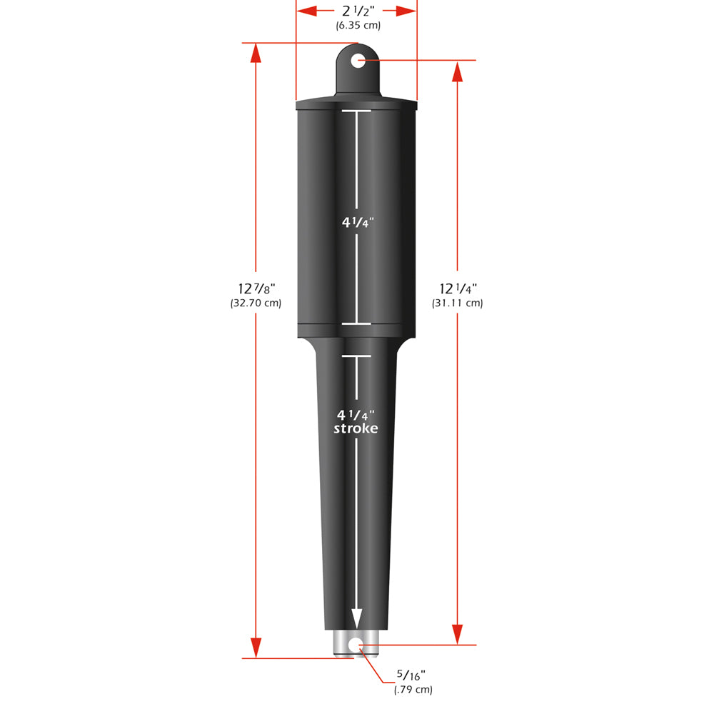 Lenco 102XD Extreme Duty Actuator - 12V - 4-1/4&quot; Stroke [15060-001]