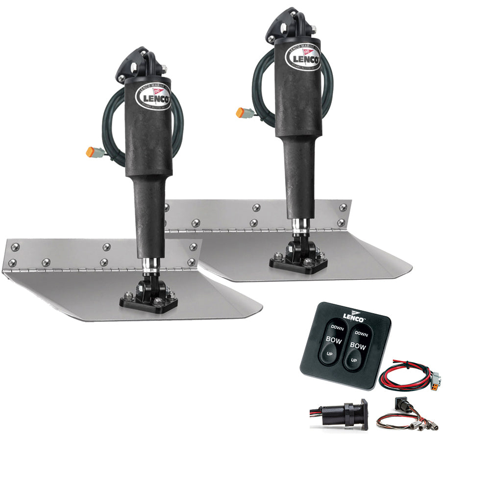 Lenco 9&quot; x 12&quot; Standard Trim Tab Kit w/Standard Integrated Switch Kit 12V [15104-102]