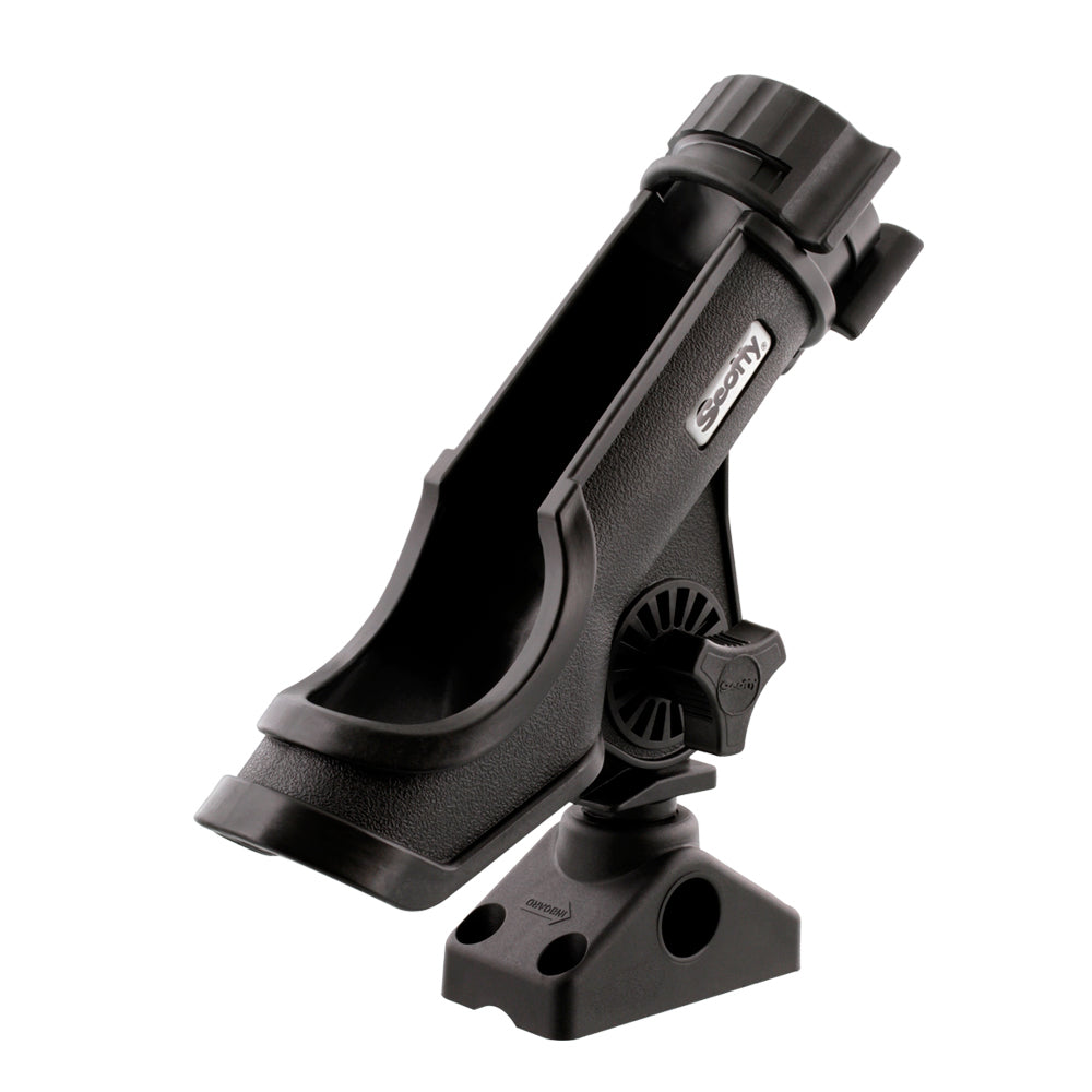 Scotty Powerlock Rod Holder Black w/241 Side/Deck Mount [230-BK] - 0