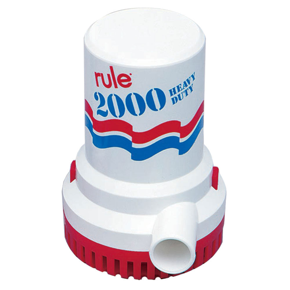 Rule 2000 GPH Non-Automatic Bilge Pump w/6&