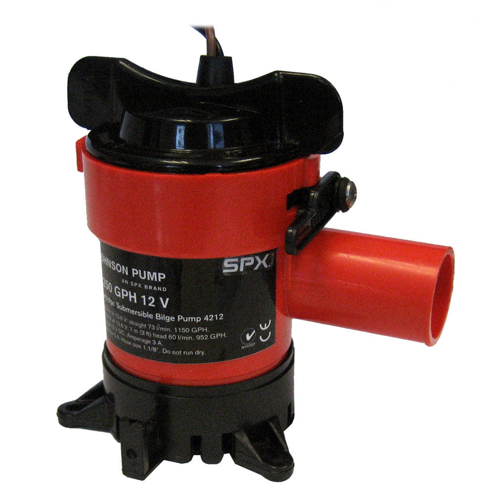 Johnson Pump 1250 GPH Bilge Pump 1-1/8&quot; Hose 12V [42123]