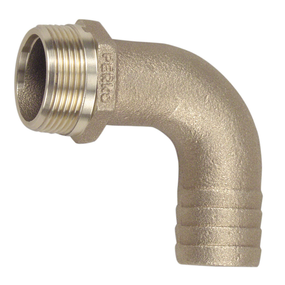 Perko 3/4&quot; Pipe To Hose Adapter 90 Degree Bronze MADE IN THE USA [0063DP5PLB]