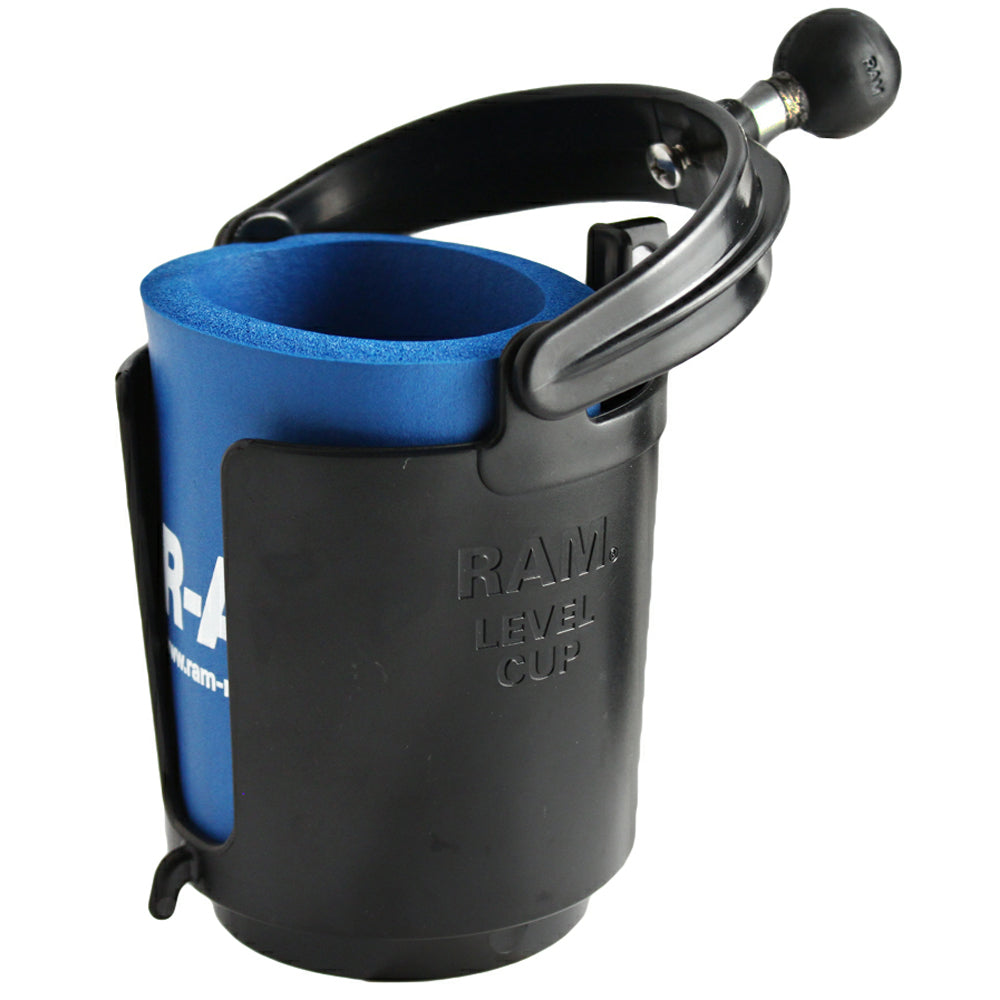 RAM Mount Drink Cup Holder w/1&quot; Ball [RAM-B-132BU]