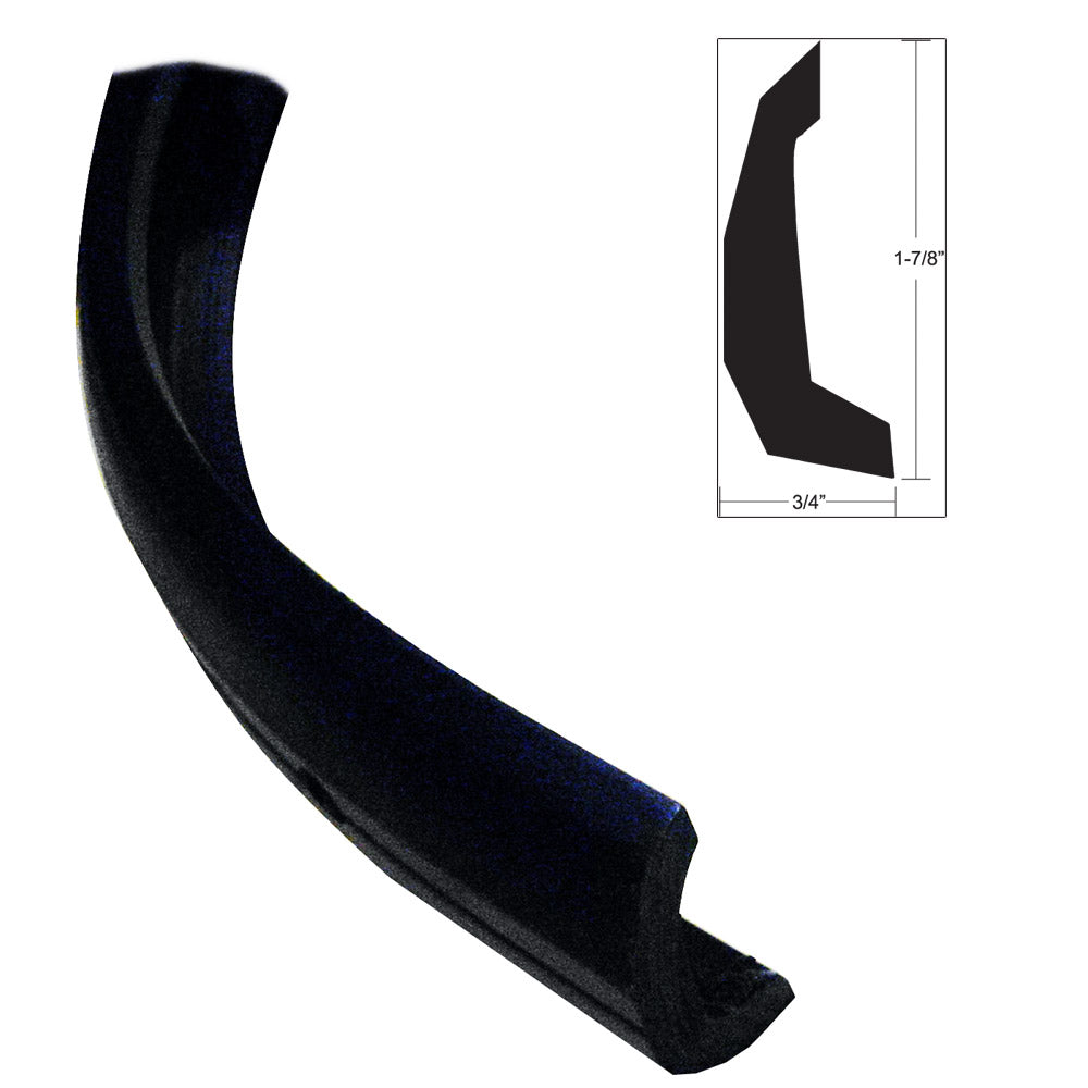 TACO Semi-Rigid Rub Rail Kit - Black w/No Insert - 30&