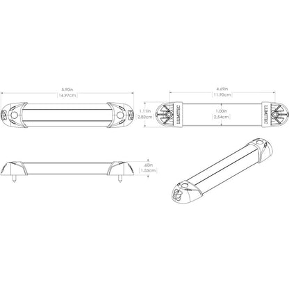 Lumitec MiniRail2 6&quot; Light - White Non Dimming [101078]