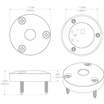 Lumitec High Intensity &quot;Anywhere&quot; Light - Brushed Housing - White Non-Dimming [101033]