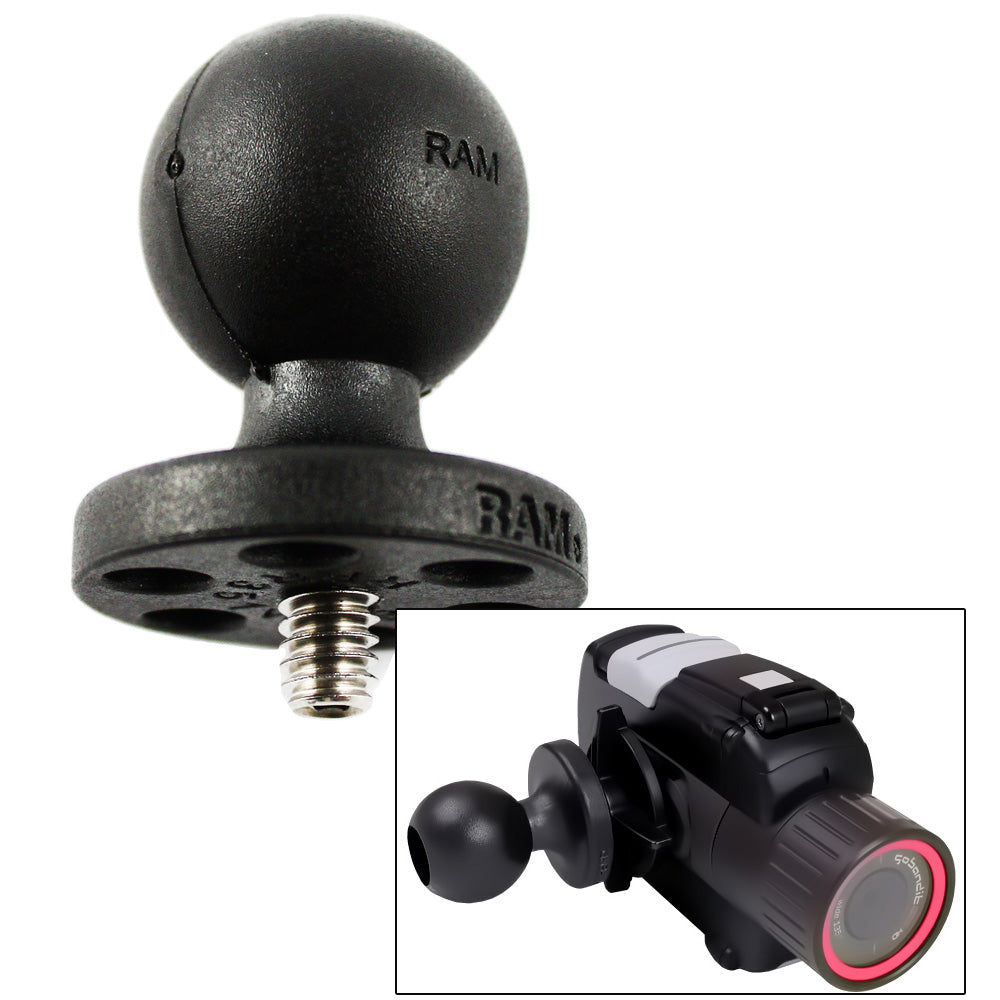 RAM Mount Composite 1&quot; Ball w/1/4-20 Stud f/Cameras, Camcorders [RAP-B-366U]