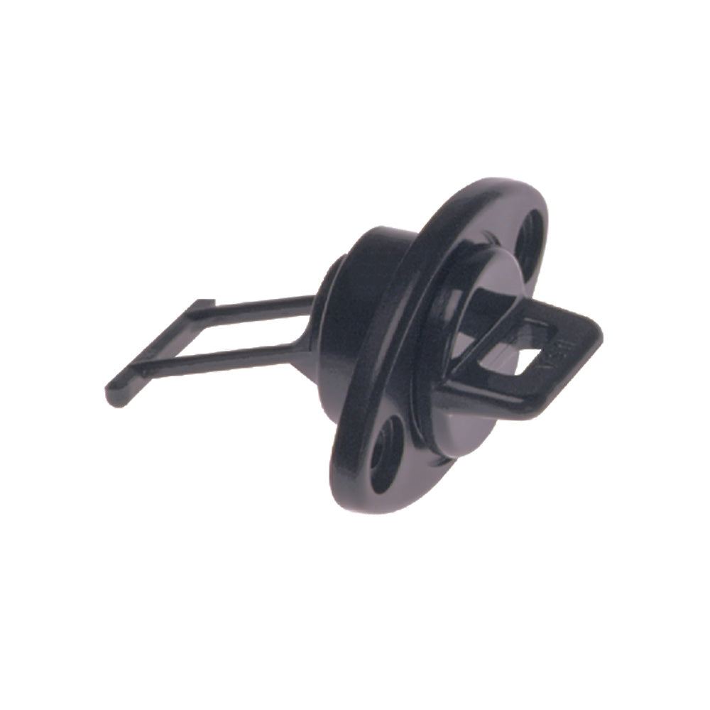 Beckson 1&quot; Drain Plug Screw Type w/Gasket - Black [DP10-B]