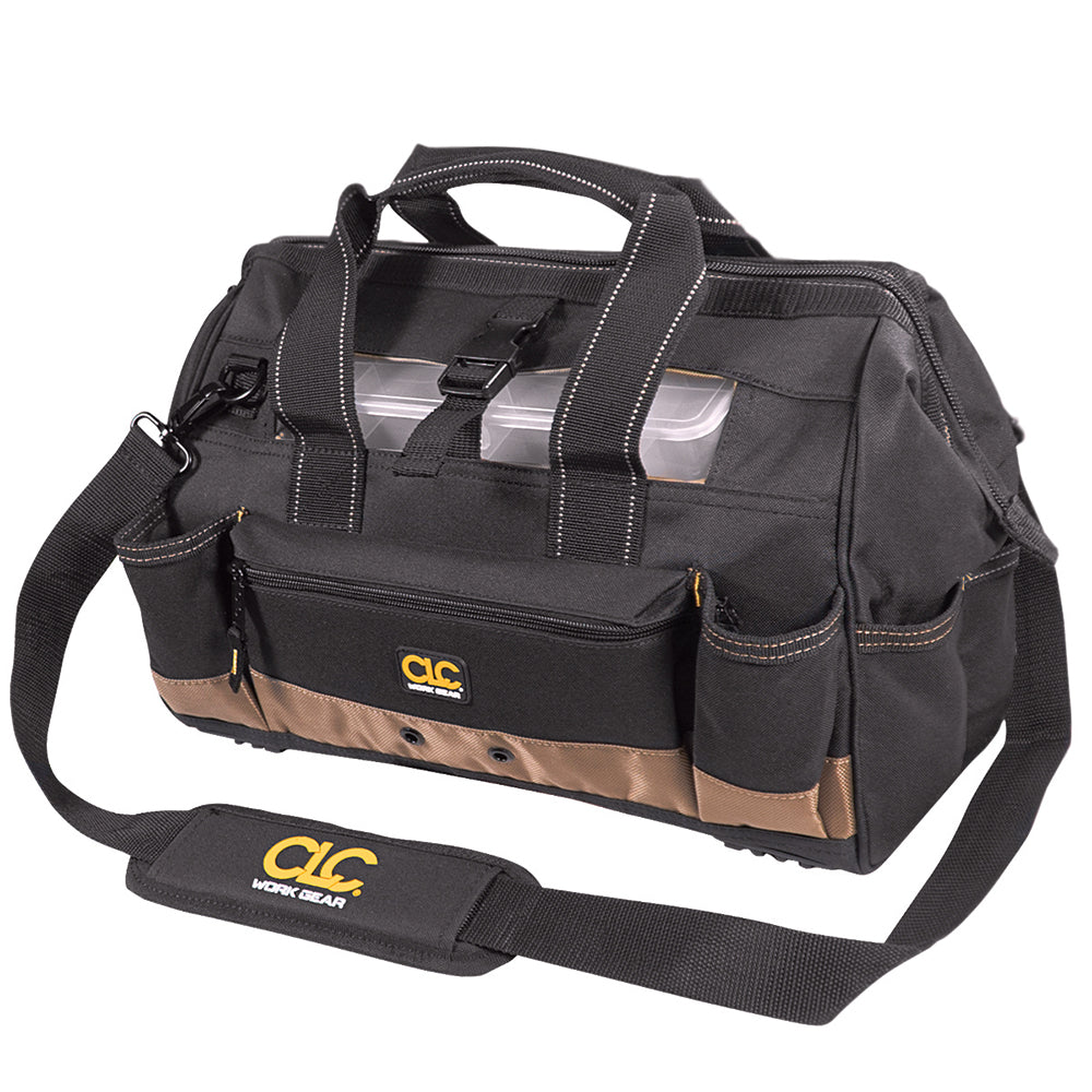 CLC 1534 Tool Bag w/Top-Side Plastic Parts Tray - 16&quot; [1534]