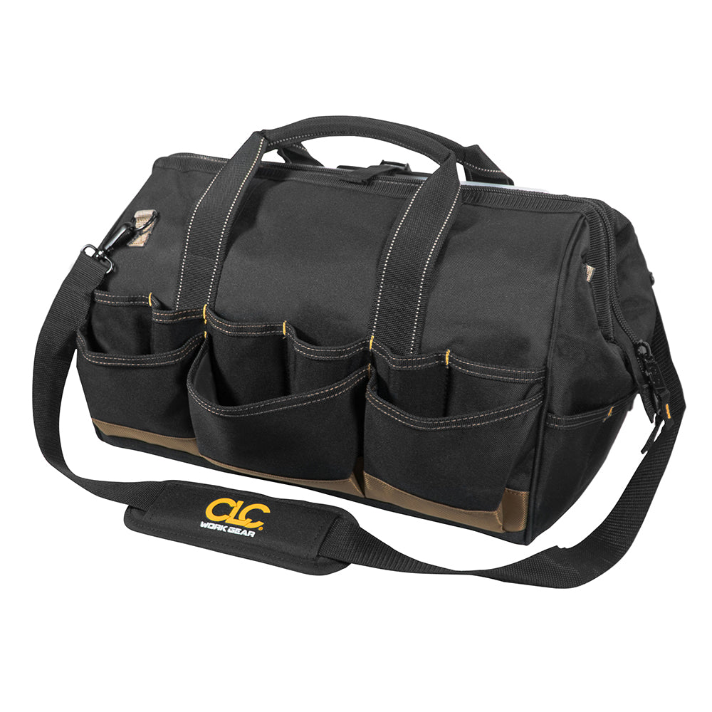 CLC 1535 Tool Bag w/ Top-Side Plastic Parts Tray - 18&quot; [1535]