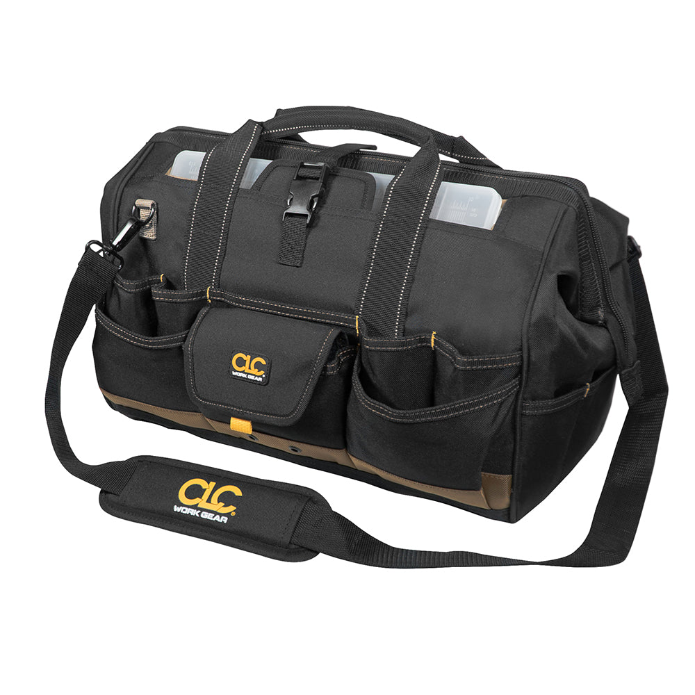 CLC 1535 Tool Bag w/ Top-Side Plastic Parts Tray - 18&quot; [1535]