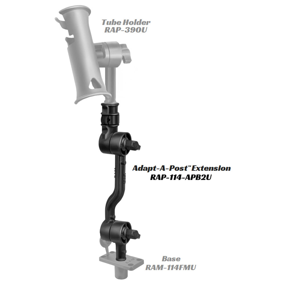 RAM Mount Adjustable Adapt-a-Post 13.5&quot; Extension Arm [RAP-114-APB2U]